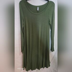 Elegant Olive Green Long Sleeve Top